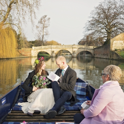 Wedding ceremony on a river, Celebrant wedding